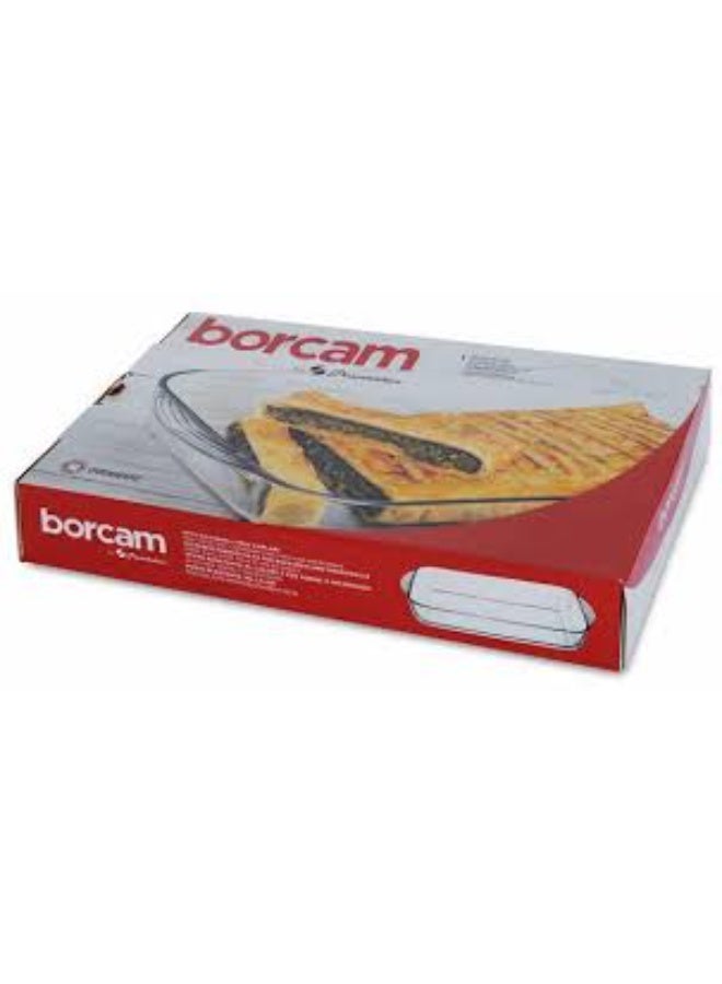 Borcam 59124 Paşabahçe Borcam Rectangular Handle Oven Tray - Image 3